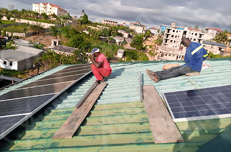 Anern Solar Lithium Battery Off-Grid 5.5KW solar system in Cameroon