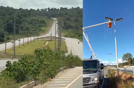 Brazil 2,000 Sets of AN-SL-X Urban Main Road Solar Street Light Project
