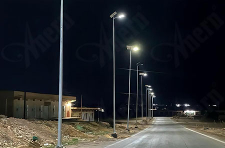 Iraq 60w All In Two Solar Street Lighting Project Iraq 60w All In Two Solar Street Lighting Project