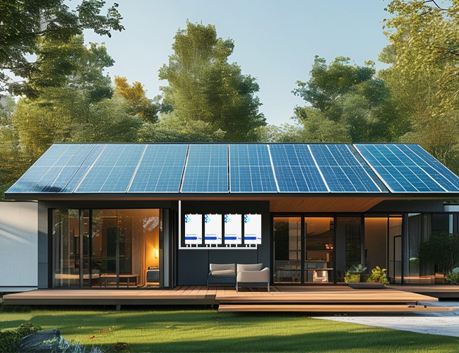 solar battery wall mount